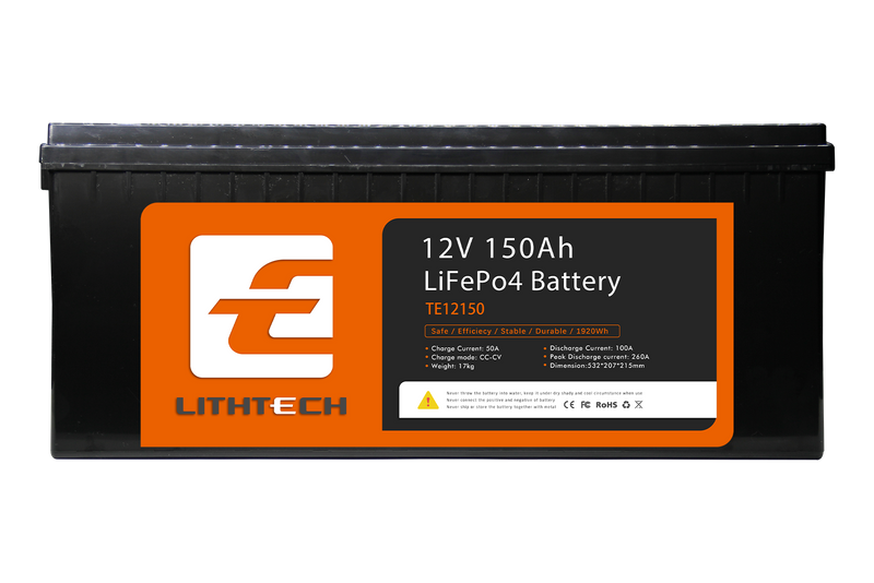 Lithtech TE12150 12 V 150 Ah Wiederaufladbare 12 V 150 Ah Lifepo4 Lithium-Ionen-Akkus für Golfwagen Lithtech TE12150 12 V 150 Ah Wiederaufladbare 12 V 150 Ah Lifepo4 Lithium-Ionen-Akkus für Golfwagen L